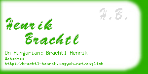 henrik brachtl business card